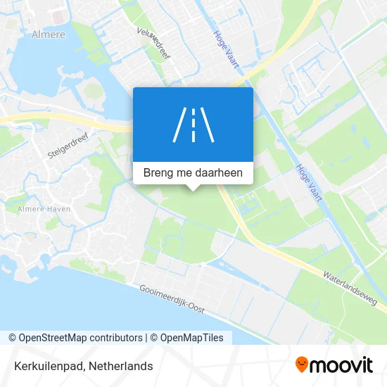 Kerkuilenpad kaart