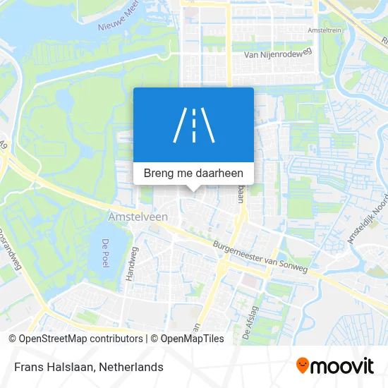 Frans Halslaan kaart