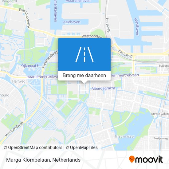 Marga Klompélaan kaart