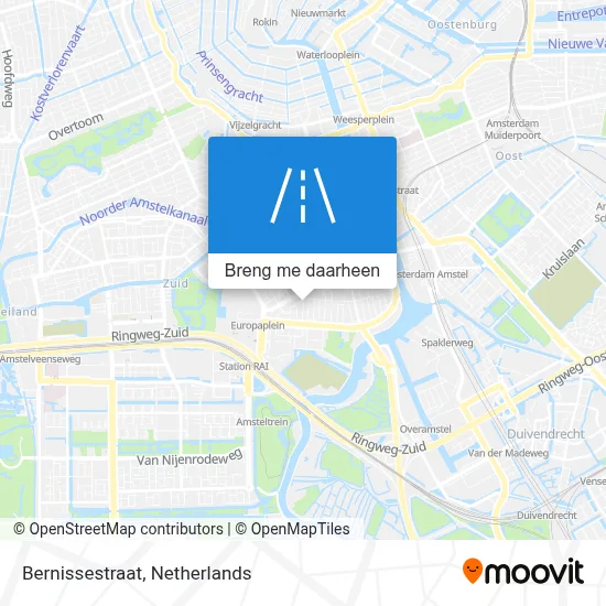 Bernissestraat kaart