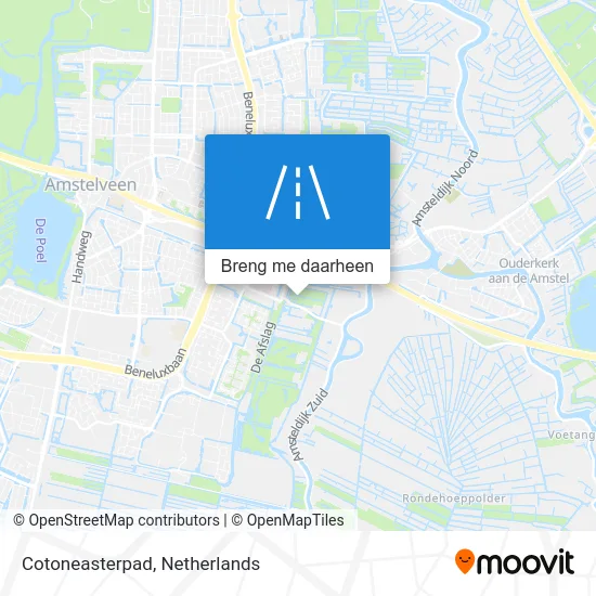Cotoneasterpad kaart