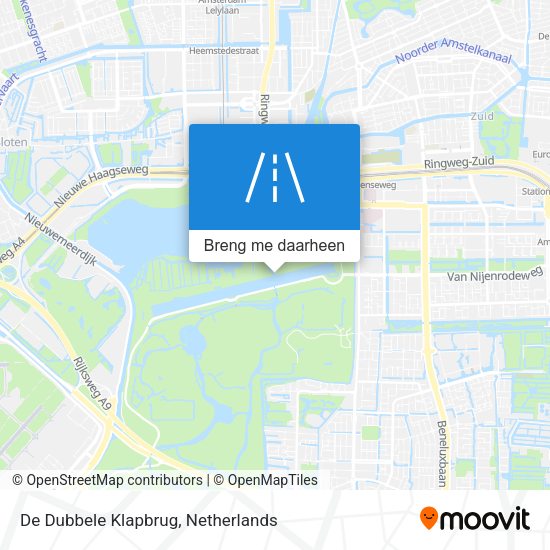 De Dubbele Klapbrug kaart
