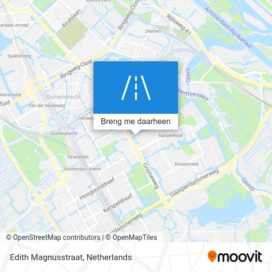 Edith Magnusstraat kaart