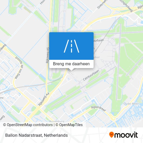 Ballon Nadarstraat kaart