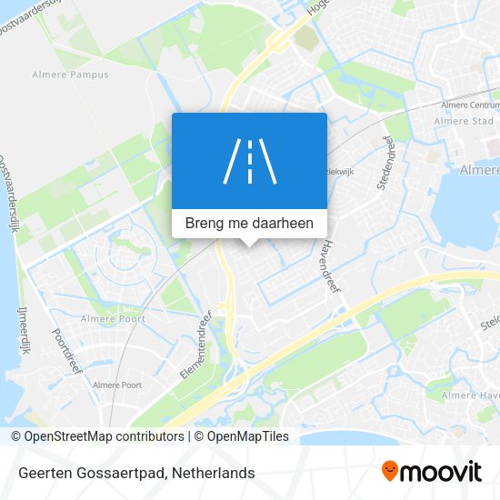 Geerten Gossaertpad kaart