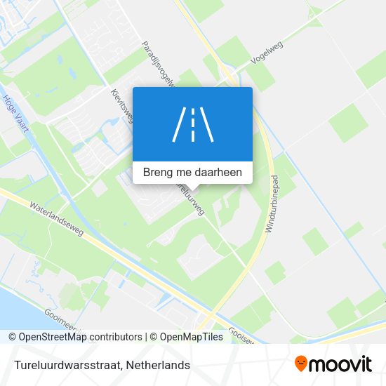 Tureluurdwarsstraat kaart