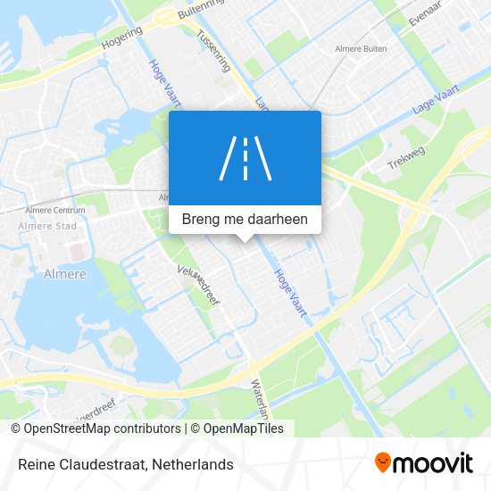 Reine Claudestraat kaart
