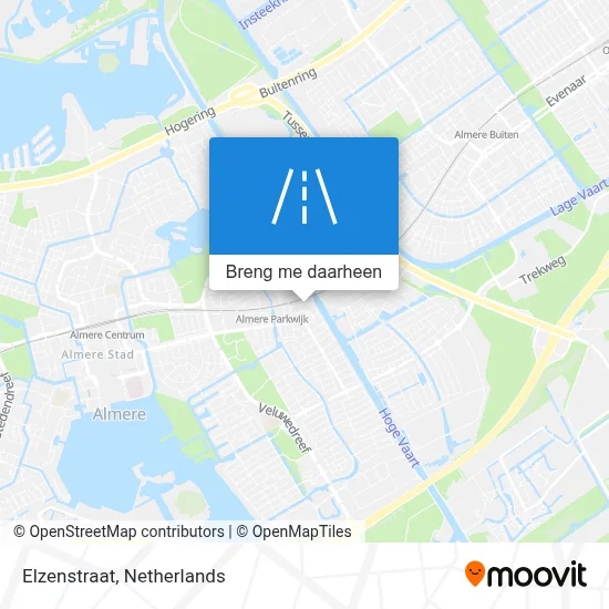 Elzenstraat kaart