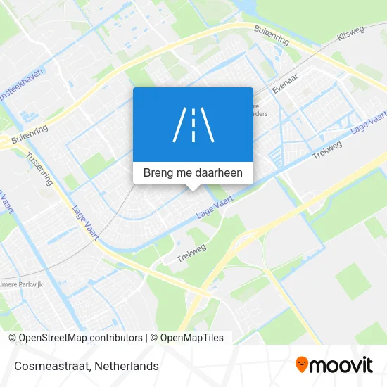 Cosmeastraat kaart