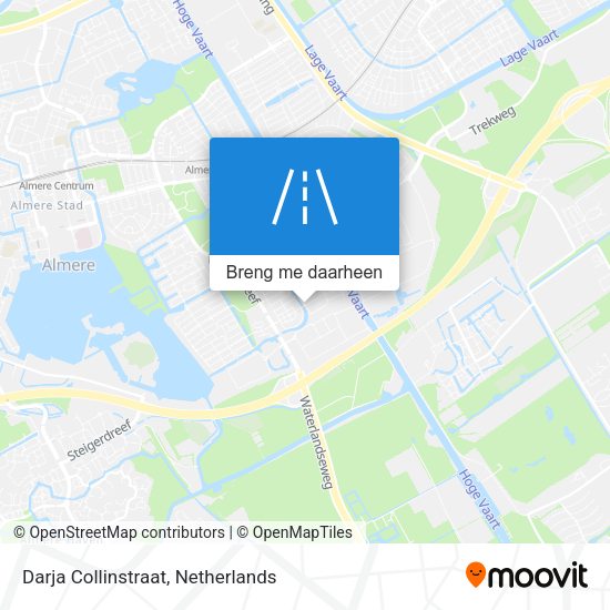 Darja Collinstraat kaart