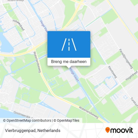 Vierbruggenpad kaart