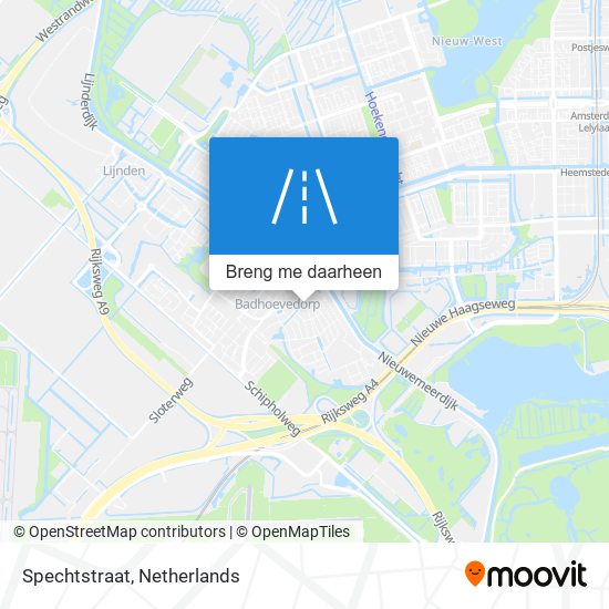 Spechtstraat kaart