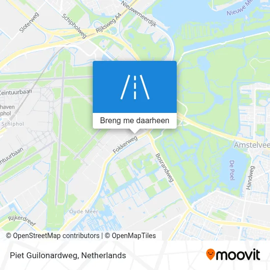 Piet Guilonardweg kaart