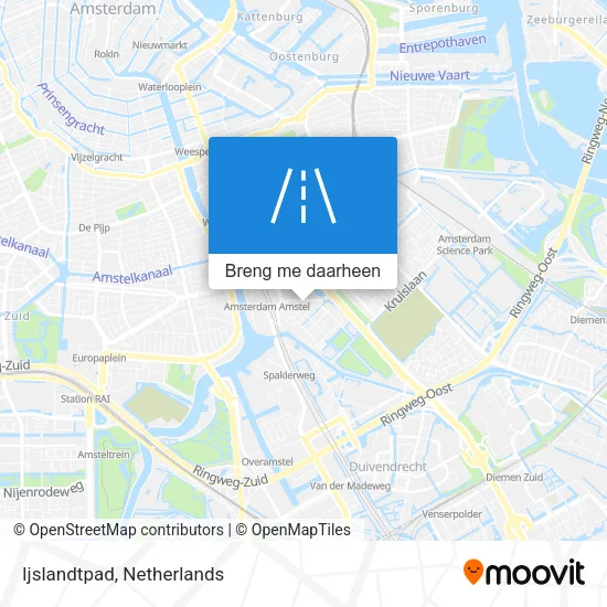 Ijslandtpad kaart