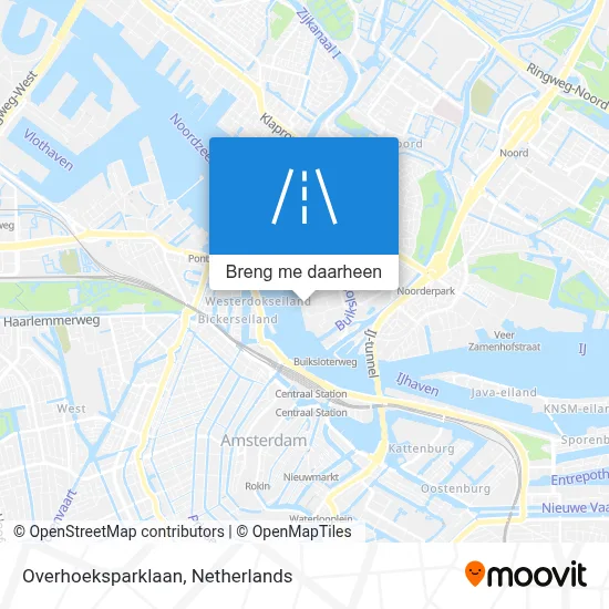 Overhoeksparklaan kaart