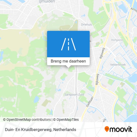 Duin- En Kruidbergerweg kaart