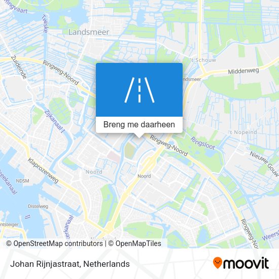 Johan Rijnjastraat kaart
