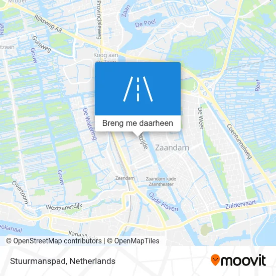 Stuurmanspad kaart