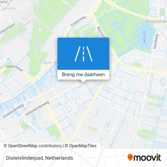 Distelvlinderpad kaart