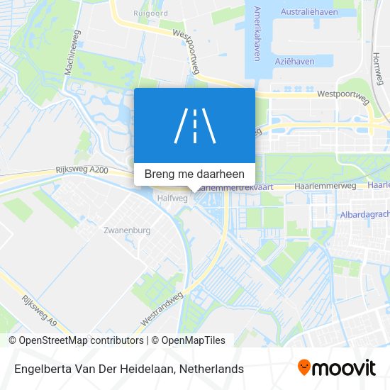 Engelberta Van Der Heidelaan kaart