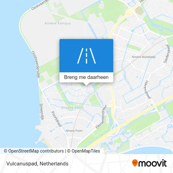 Vulcanuspad kaart