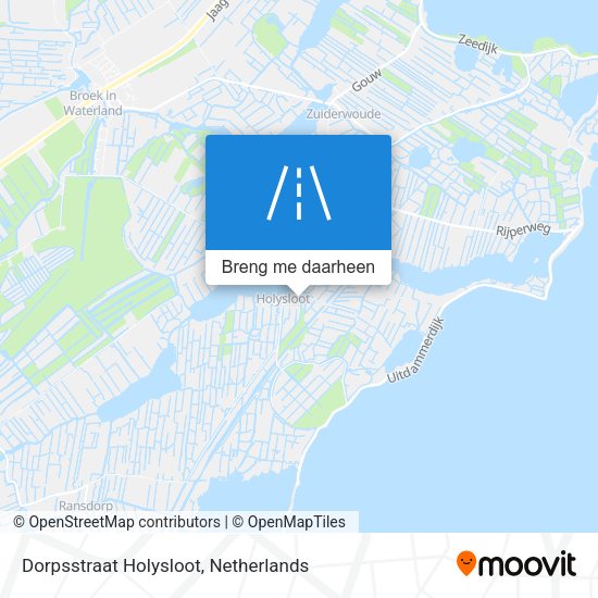 Dorpsstraat Holysloot kaart