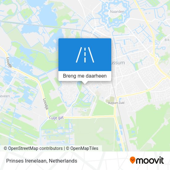Prinses Irenelaan kaart