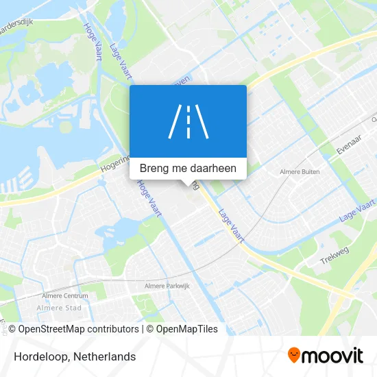 Hordeloop kaart