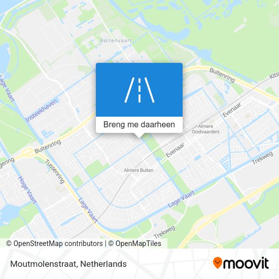 Moutmolenstraat kaart