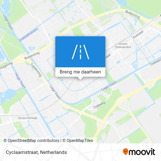 Cyclaamstraat kaart