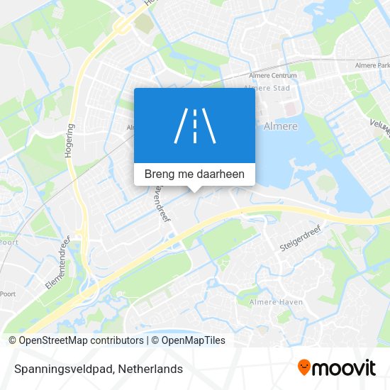 Spanningsveldpad kaart