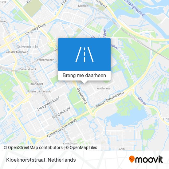 Kloekhorststraat kaart