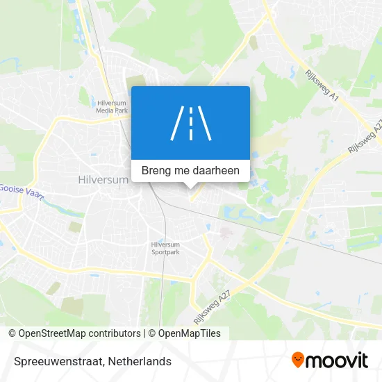 Spreeuwenstraat kaart
