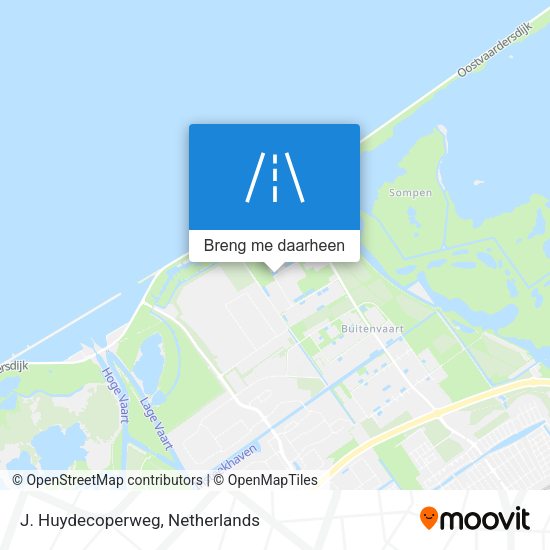 J. Huydecoperweg kaart