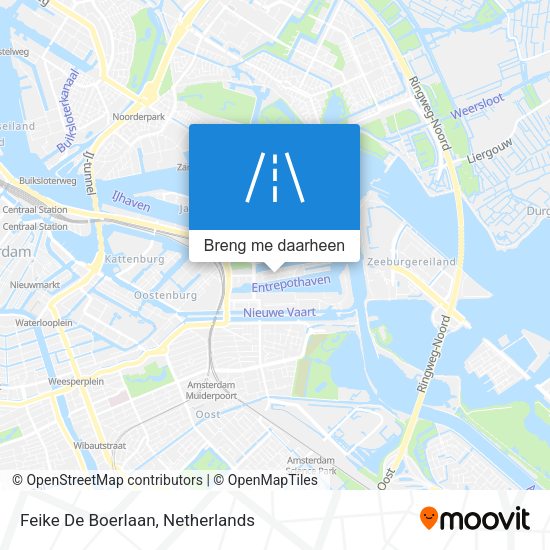 Feike De Boerlaan kaart
