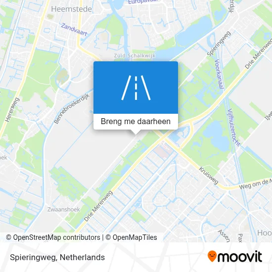 Spieringweg kaart