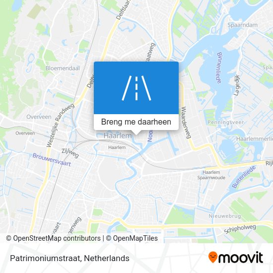 Patrimoniumstraat kaart