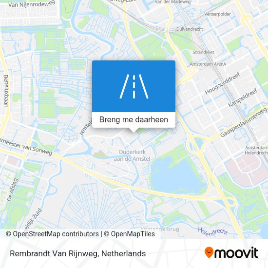 Rembrandt Van Rijnweg kaart