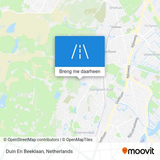 Duin En Beeklaan kaart