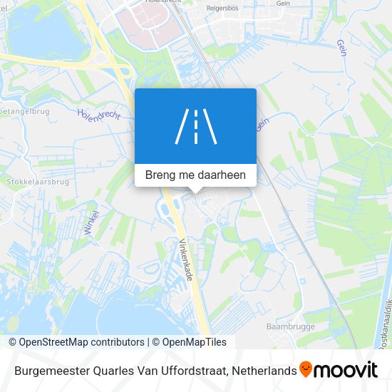 Burgemeester Quarles Van Uffordstraat kaart