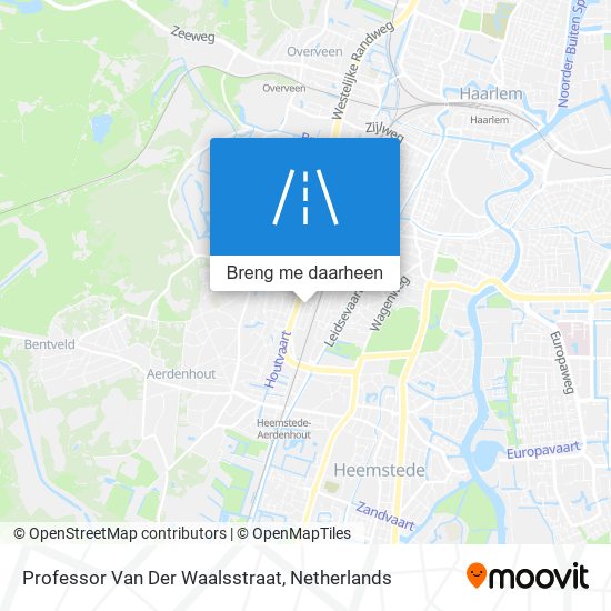 Professor Van Der Waalsstraat kaart