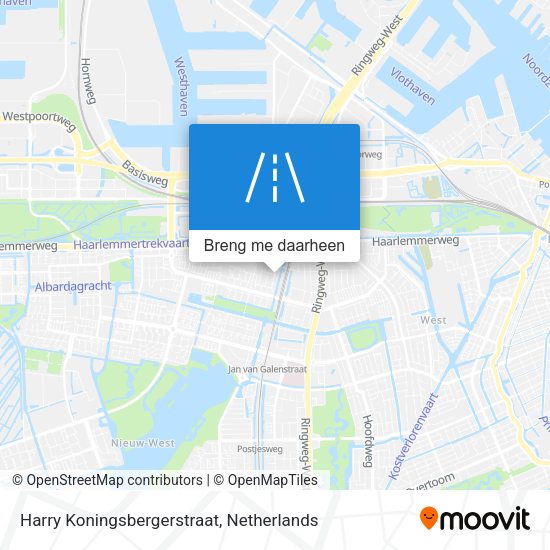 Harry Koningsbergerstraat kaart