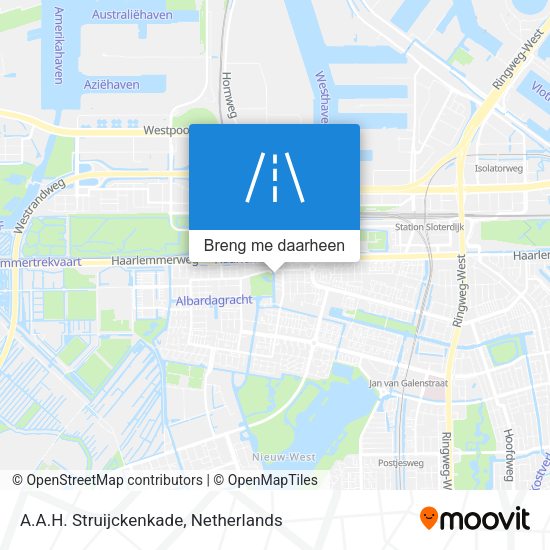 A.A.H. Struijckenkade kaart