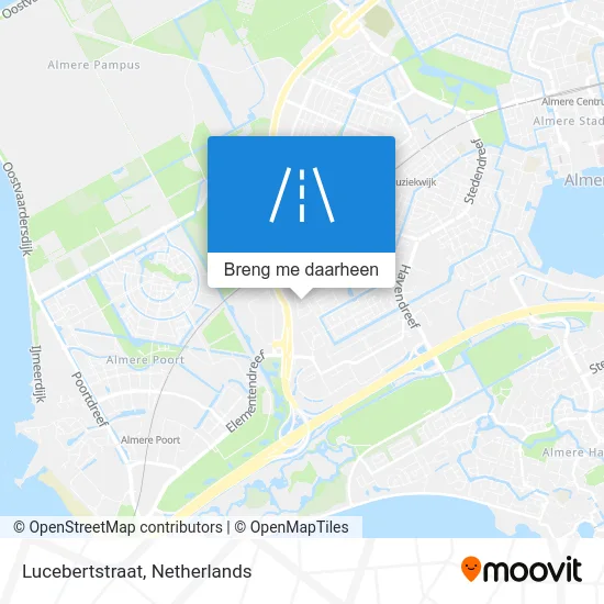 Lucebertstraat kaart