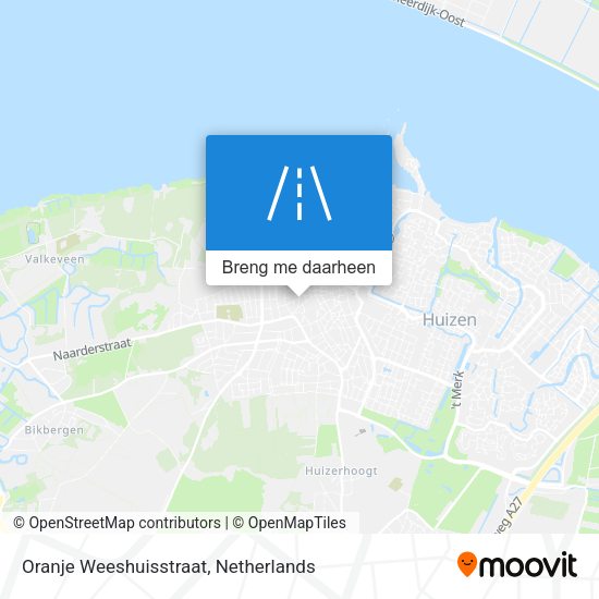Oranje Weeshuisstraat kaart