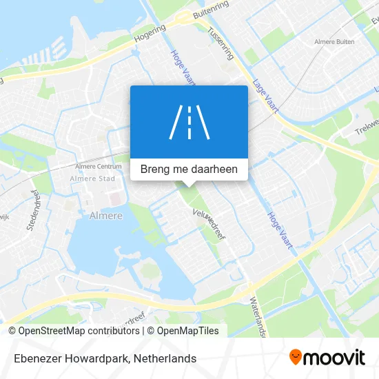 Ebenezer Howardpark kaart