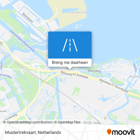 Muidertrekvaart kaart