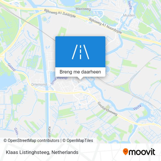 Klaas Listinghsteeg kaart