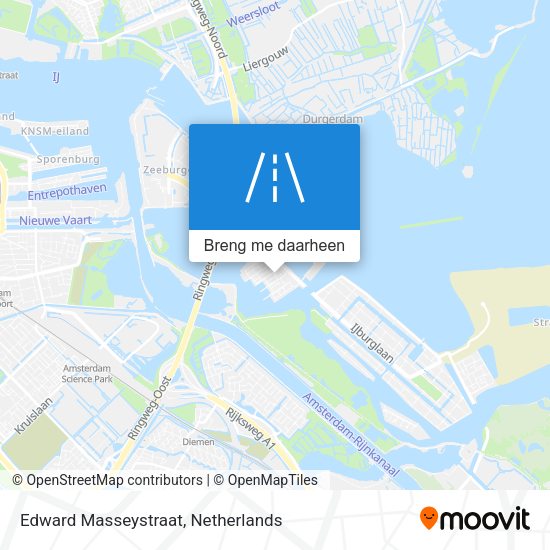 Edward Masseystraat kaart