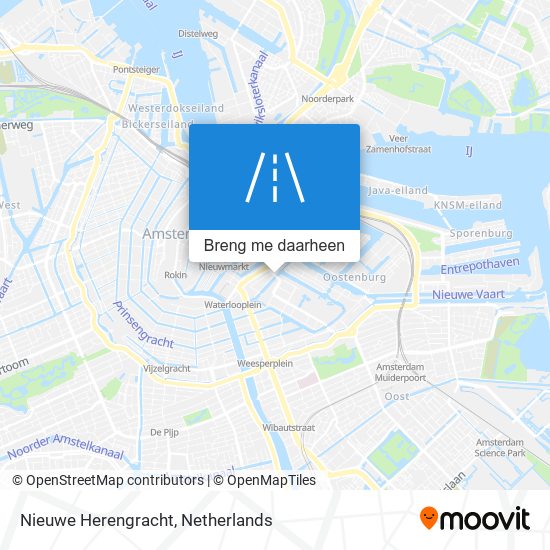 Nieuwe Herengracht kaart